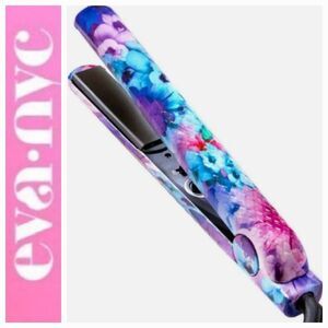 Eva Nyc Healthy Heat 1.25" Ceramic Styling Iron w/Floating Plates- Floral Frenzy